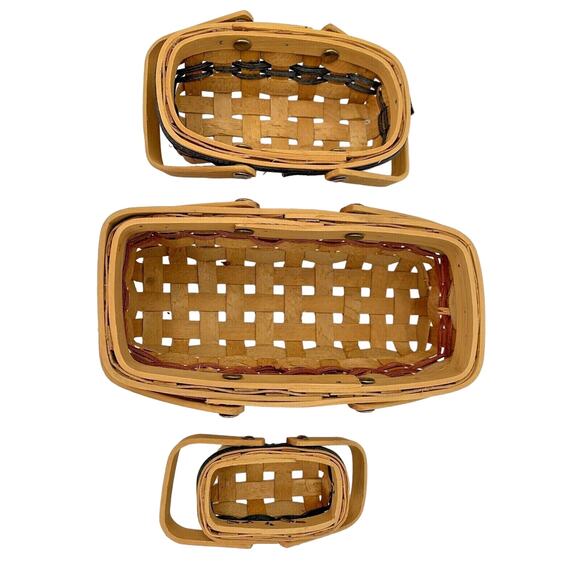 Boyds Bear Collection Aunt Mamie's Bread Baskets Small Medium Large - Picture 6 of 12